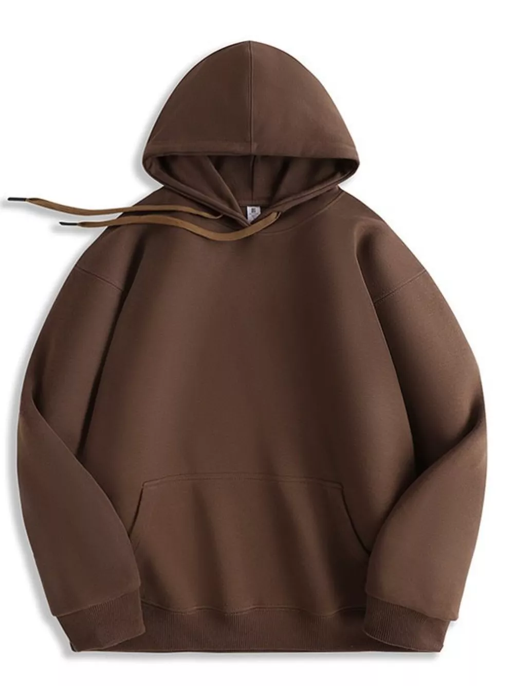 Men's Full Size Solid Color Casual Hoodie Plus Size, image 6