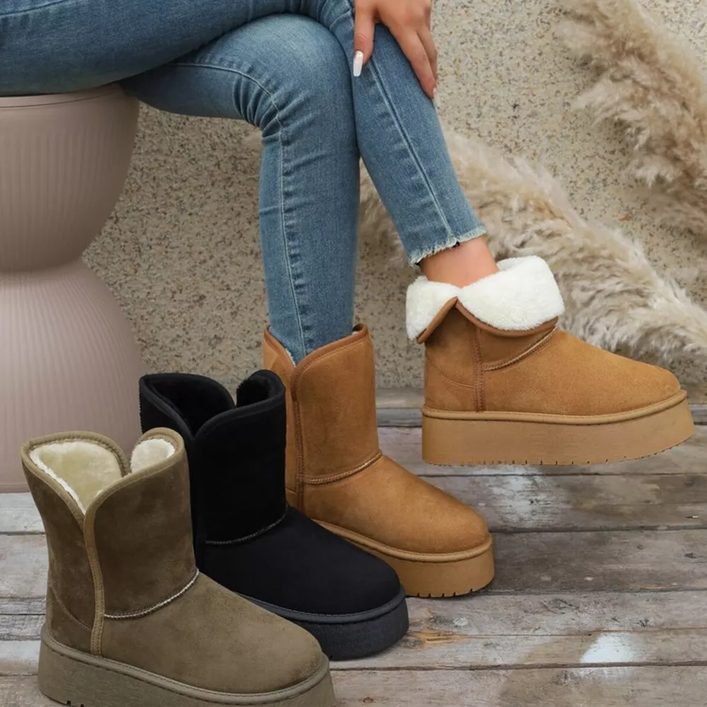 Round Toe Platform Boots, image 7