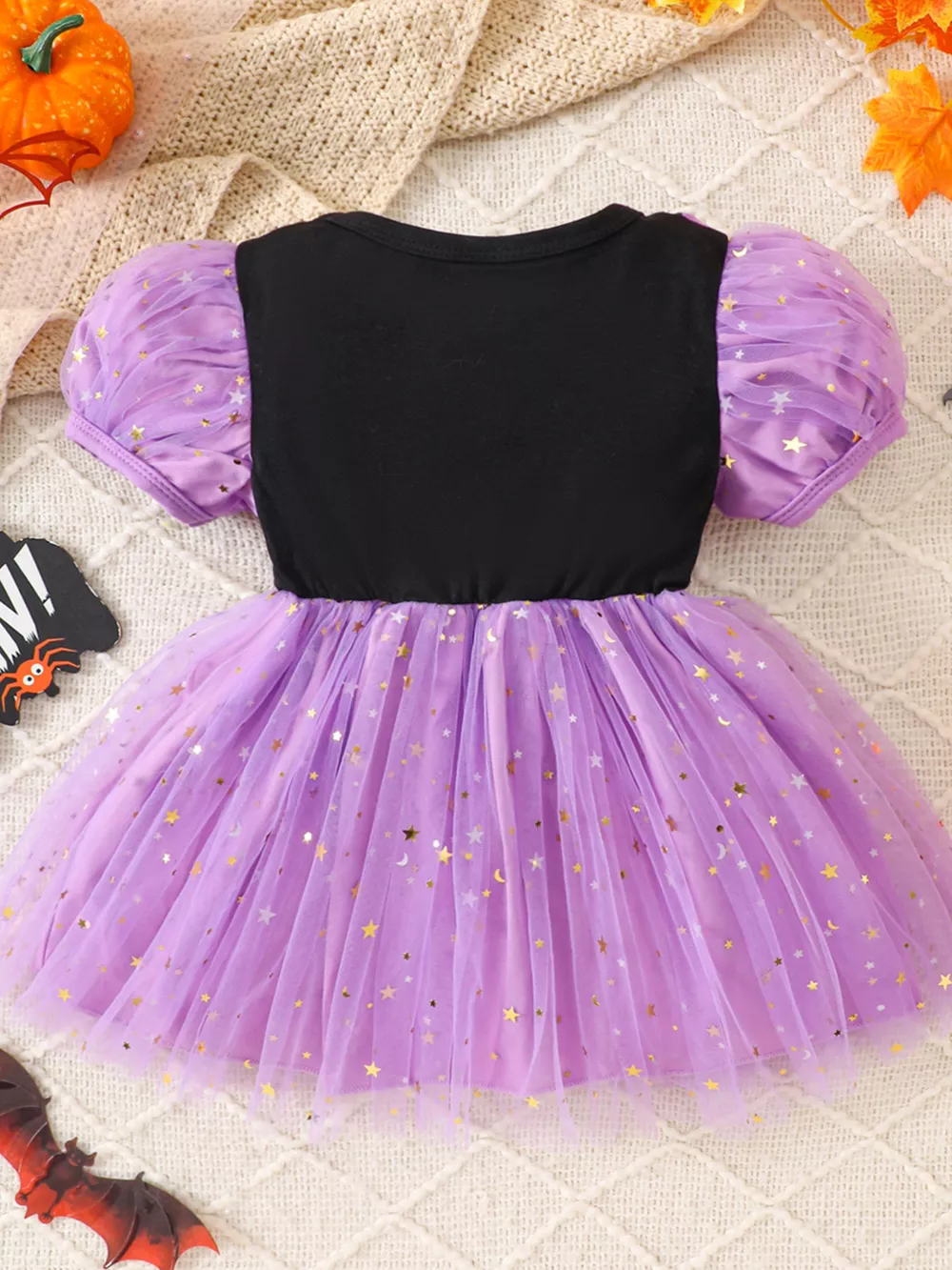 Children's Halloween 'BOO Crew' Ghost Graphic Tulle Tutu Dress, image 8