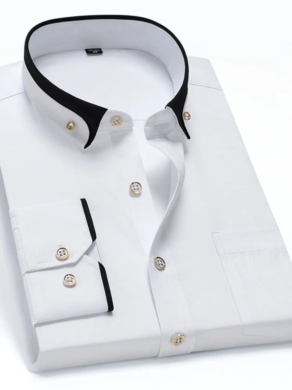 Men's Full Size Button Up Long Sleeve Shirt Plus Size, image 11