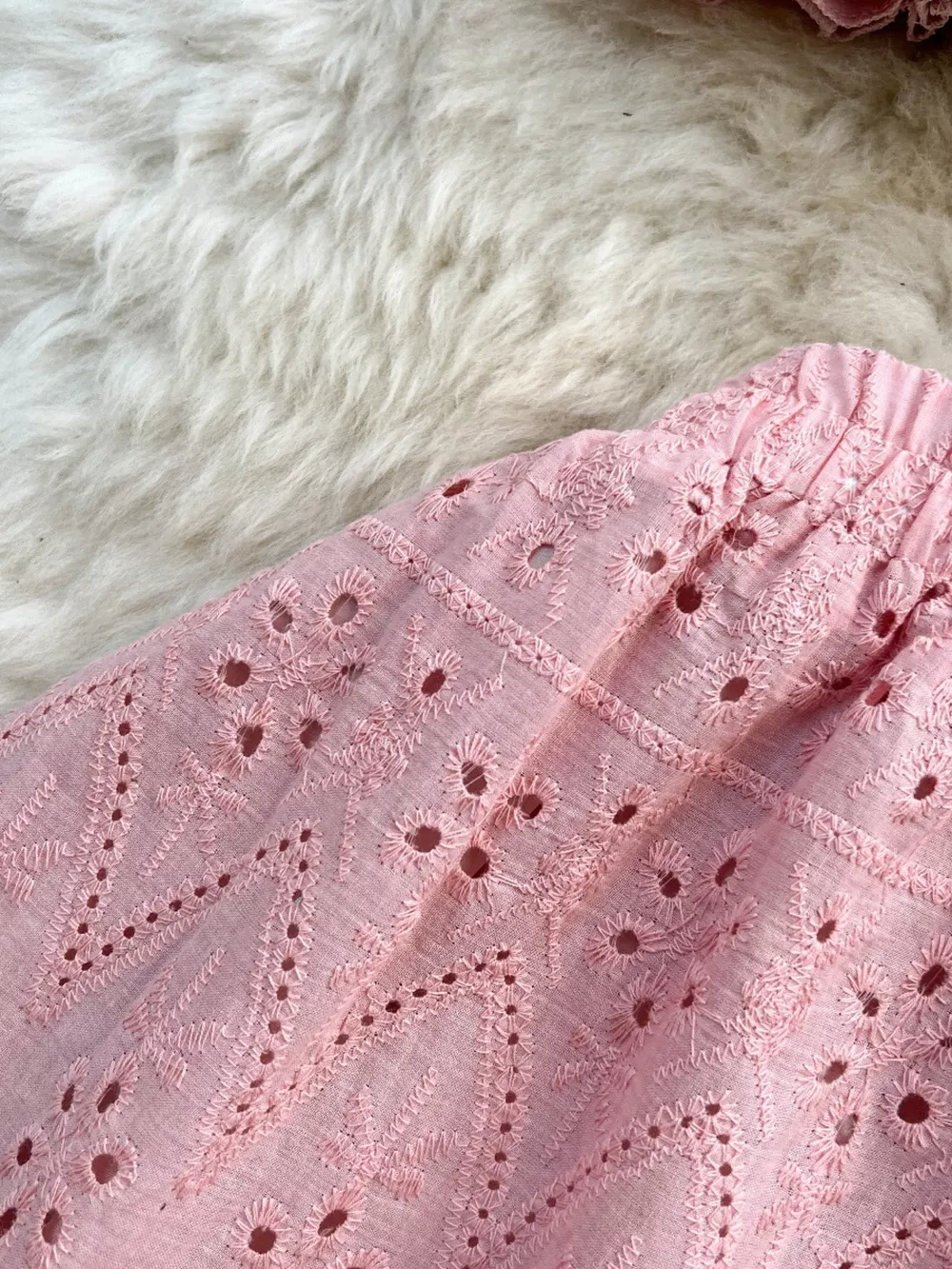 Smocked Crop Top and Hollow-Out Skirt Set, image 6