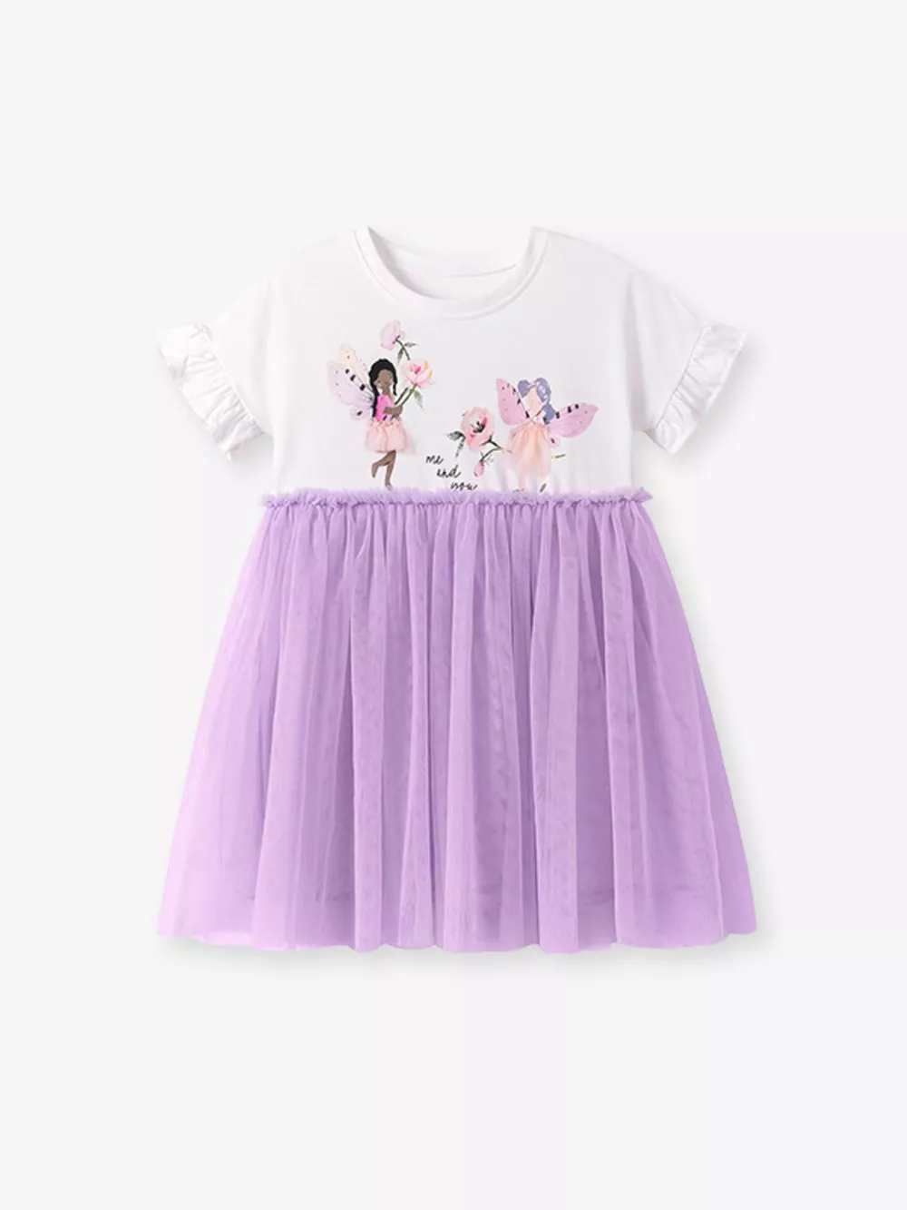 Children's Ballerina Round Neck Tulle Dress, image 8