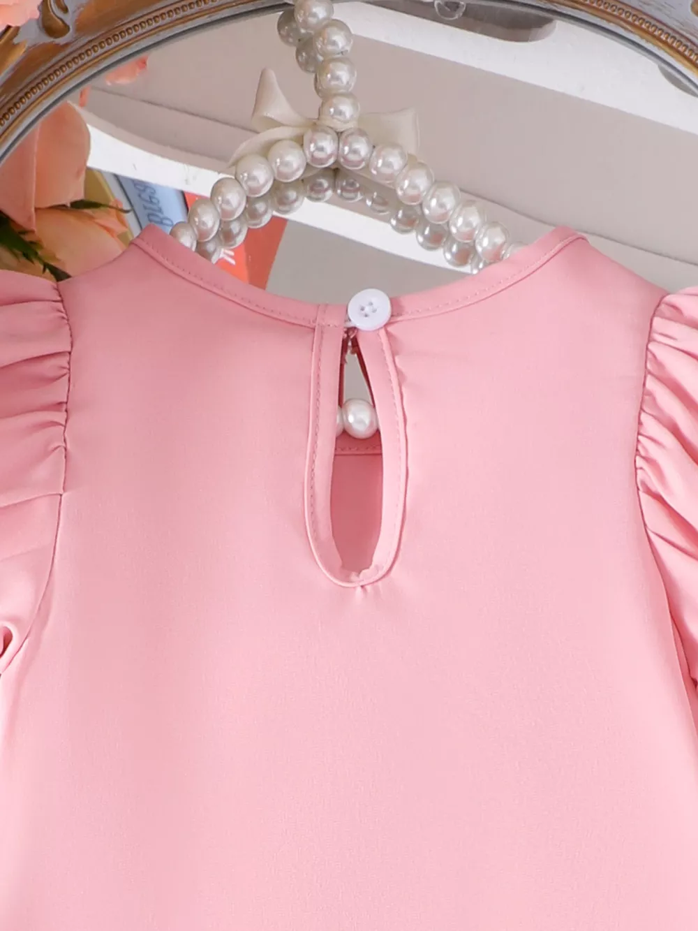 Children's Bow Puff Sleeve Dress, image 5