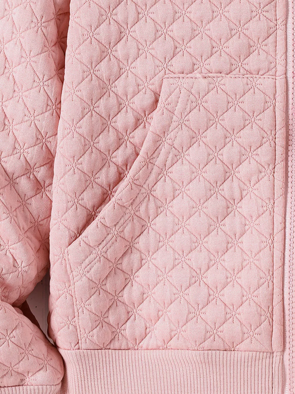 Children's Quilted Zip-Up Hooded Jacket, image 5