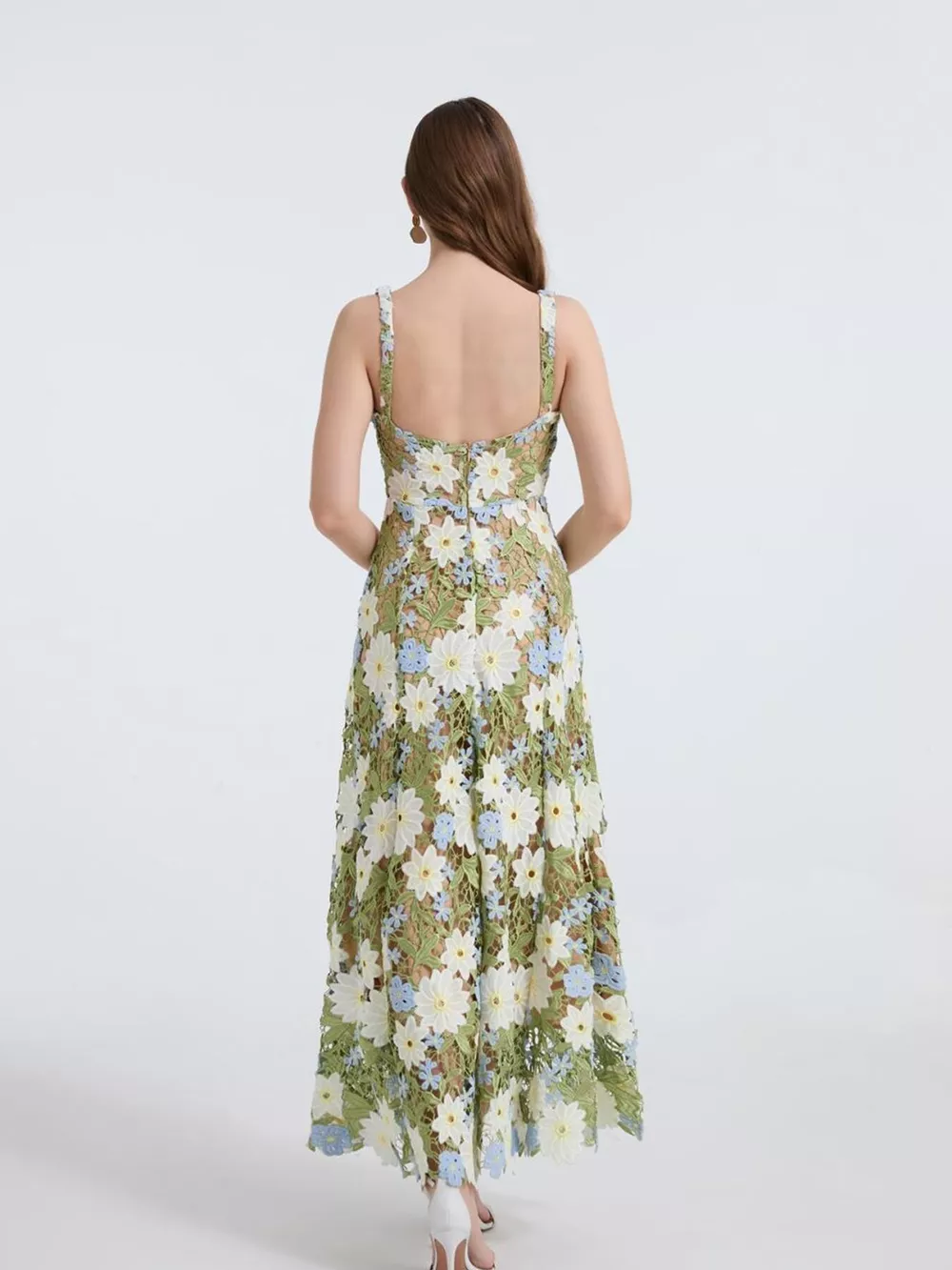 Floral Embroidered Maxi Dress, image 6