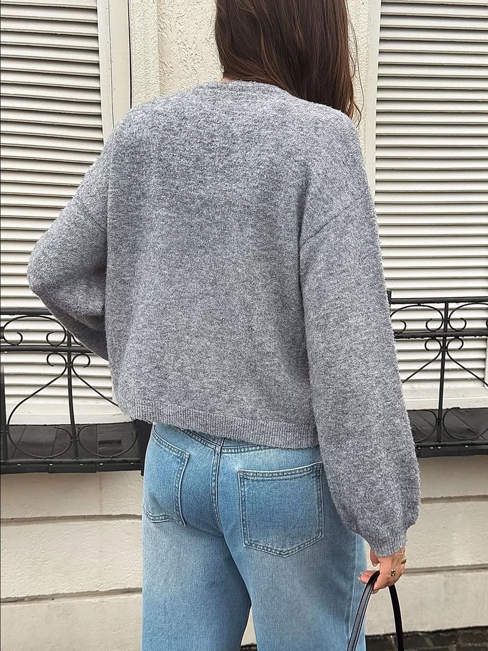 Tie Front Dropped Shoulder Cardigan, image 5