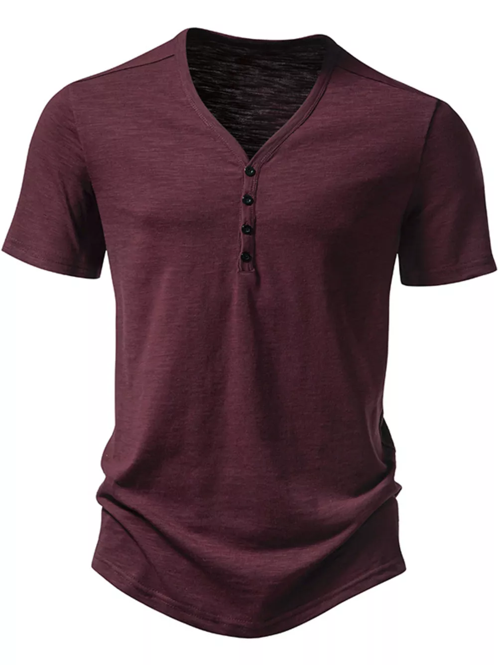 Men's Casual Button Detail T-Shirt, image 15