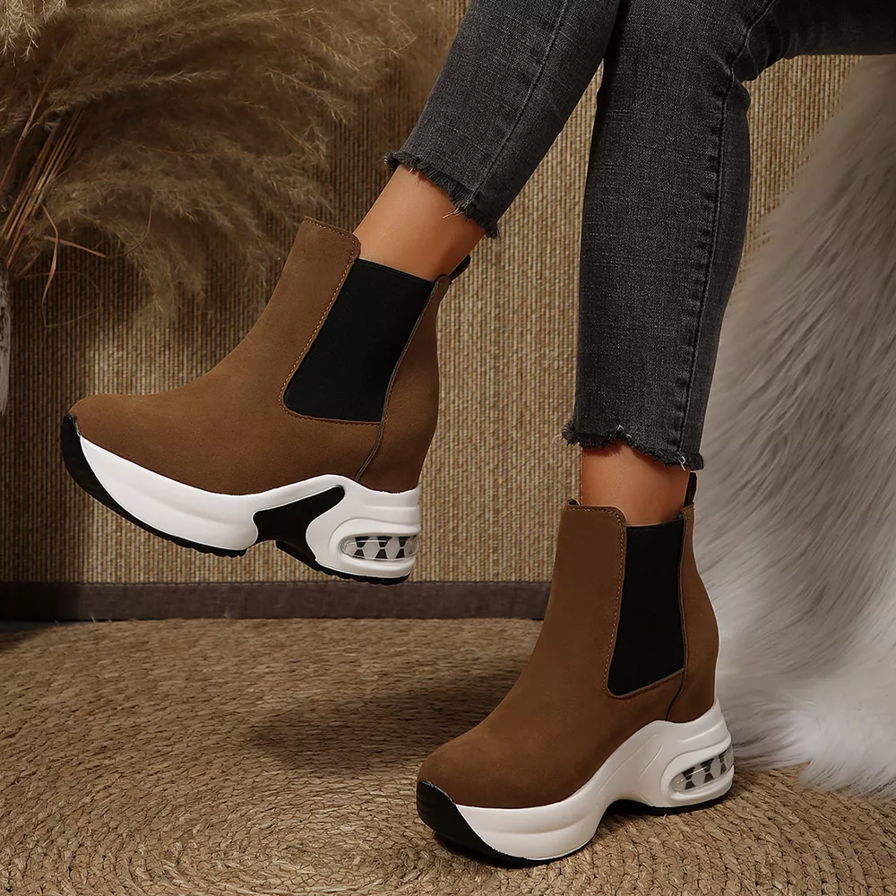 Casual Platform Chelsea Boots with Elastic Side Panels, image 8