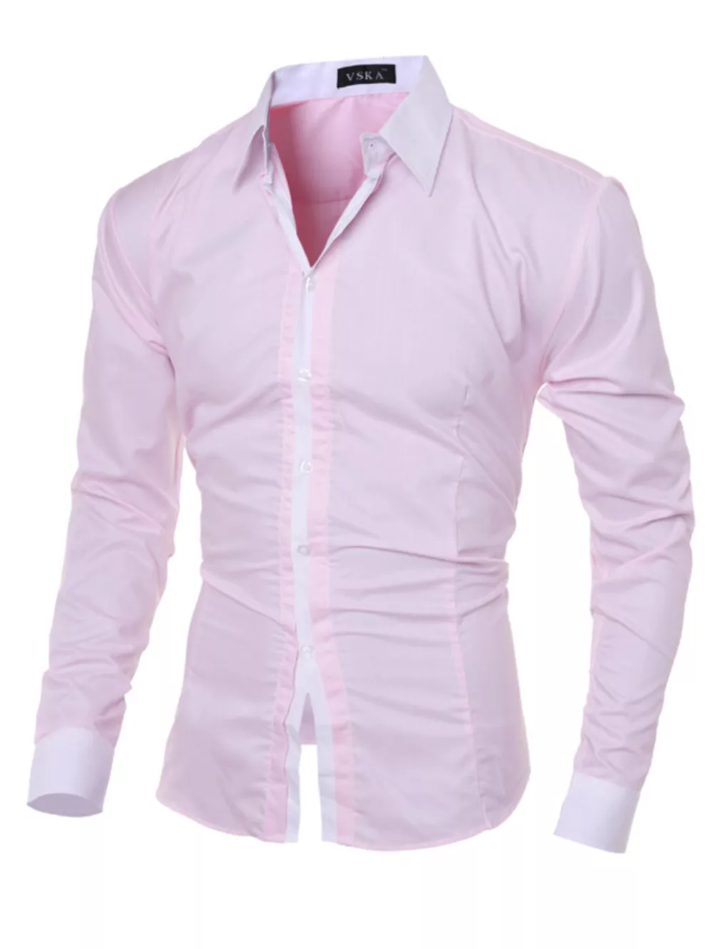 Men's Slim Fit Long Sleeve Shirt, image 8