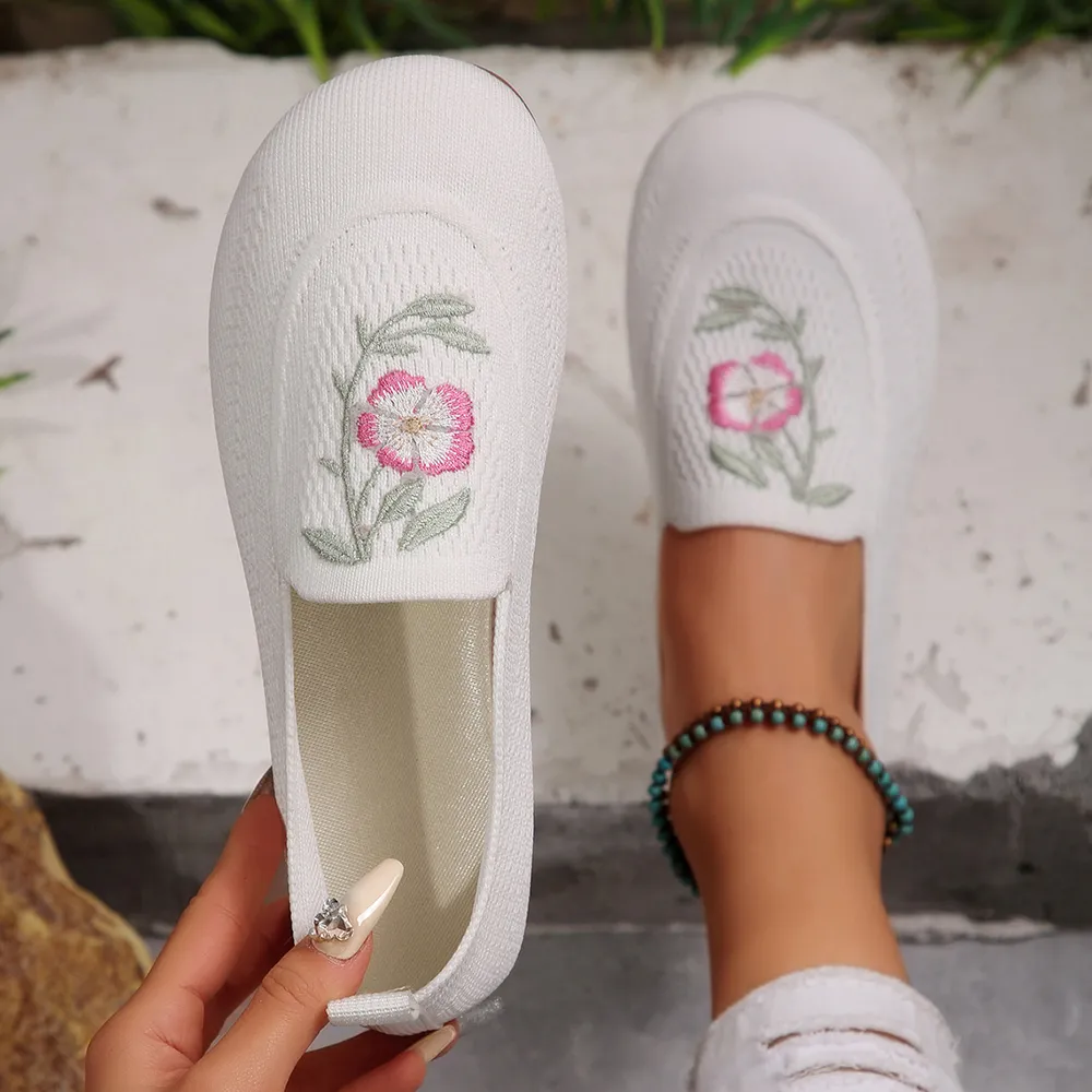 Embroidered Mesh Slip-Ons, image 15