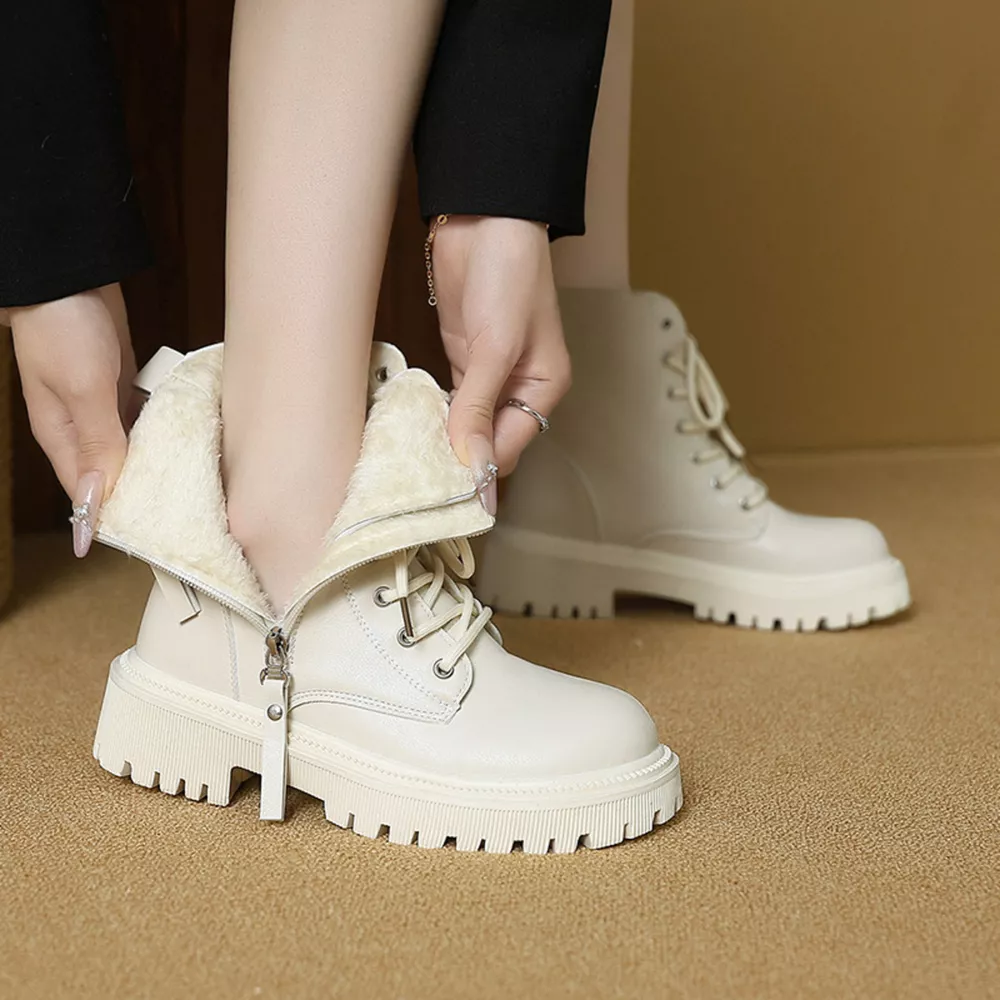 Lace-Up Ankle Combat Boots, image 10