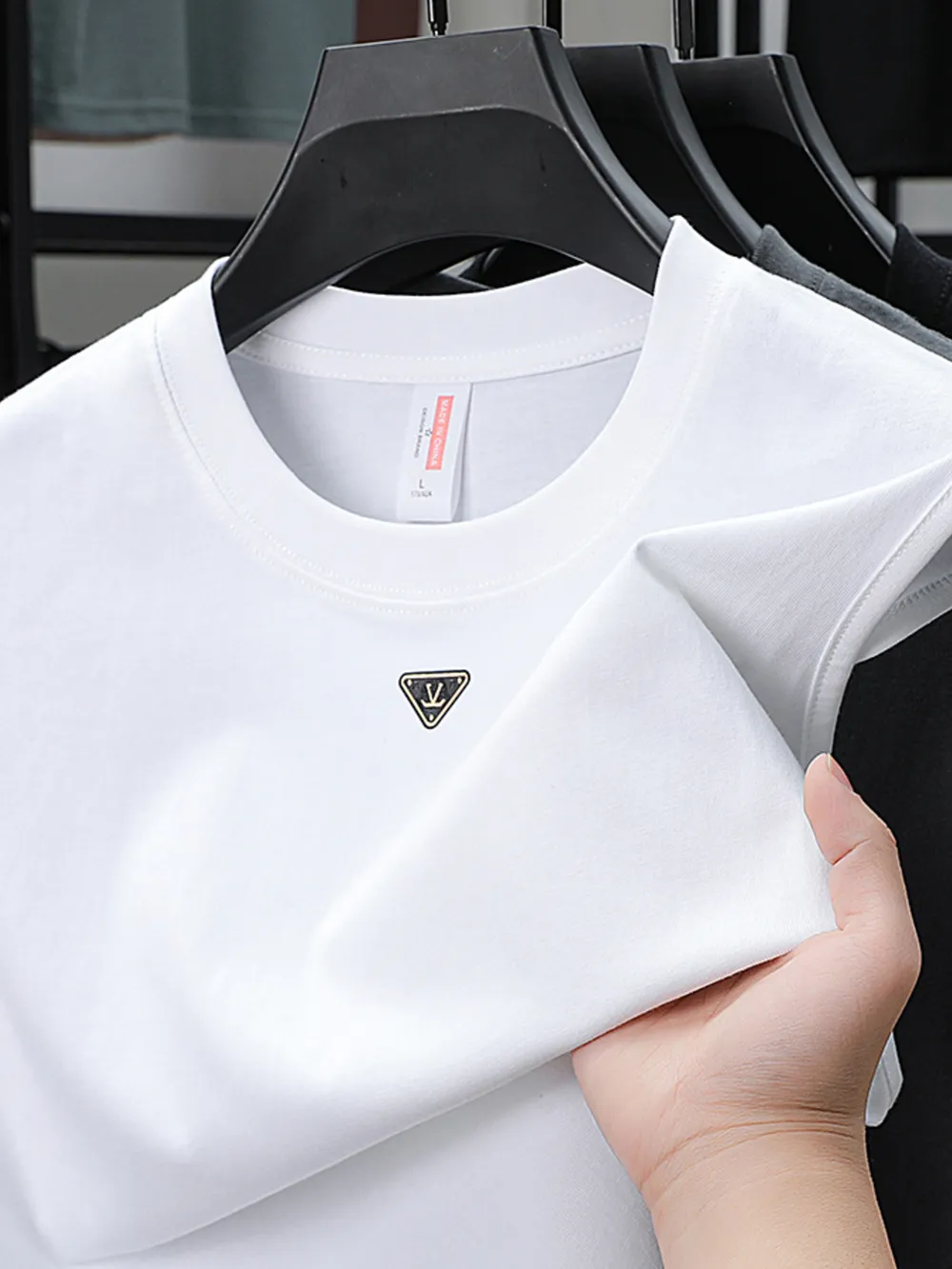 Men's Round Neck Tank, image 4