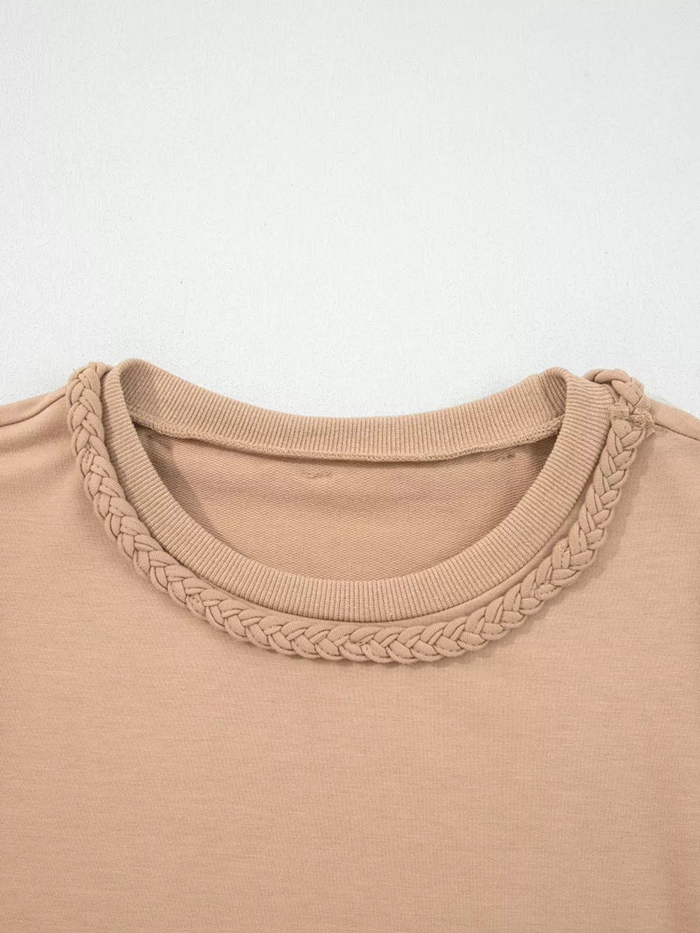 Braided Trim Puff Sleeve Dress, image 4