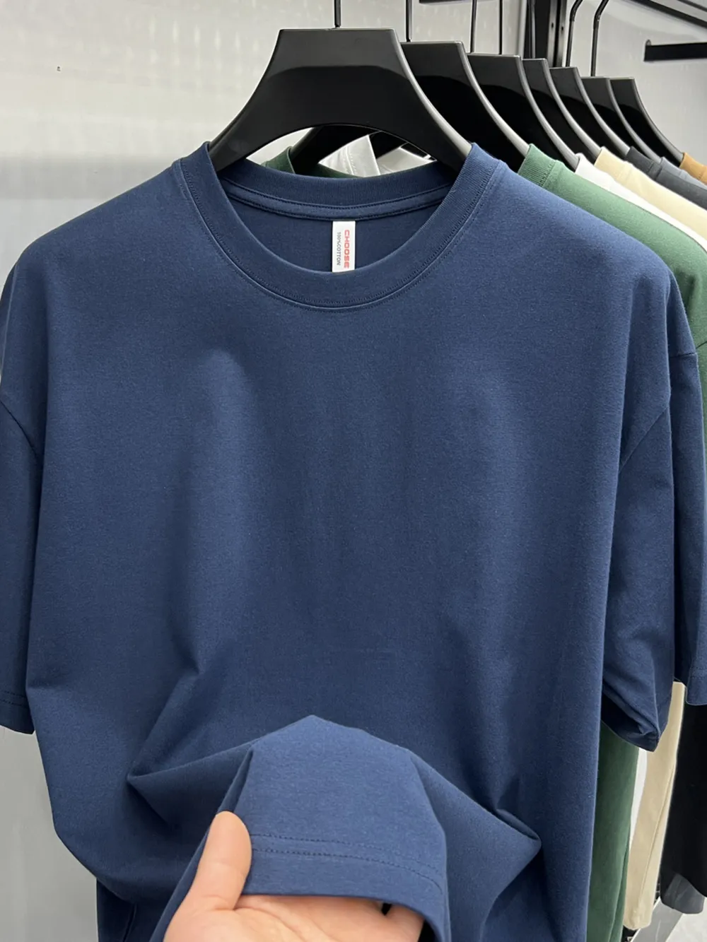 Men's Plus Size Round Neck Short Sleeve T-Shirt, image 9