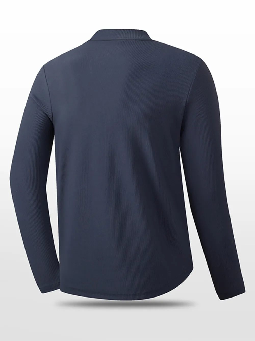 Men's Plus Size Mock Neck Long Sleeve Active T-Shirt, image 6