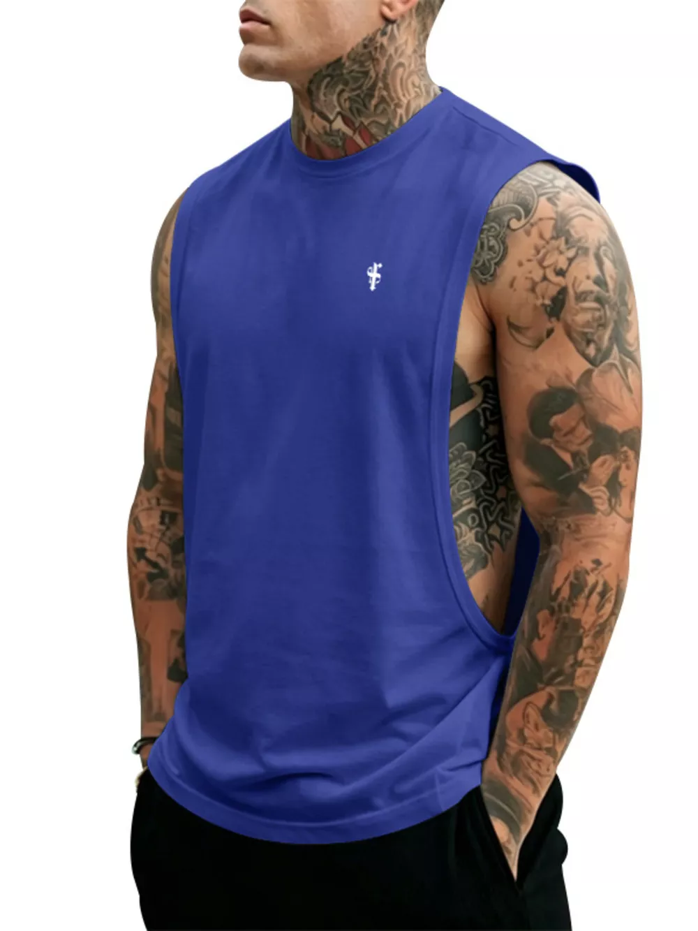 Men's Full Size Round Neck Tank Top Plus Size, image 7