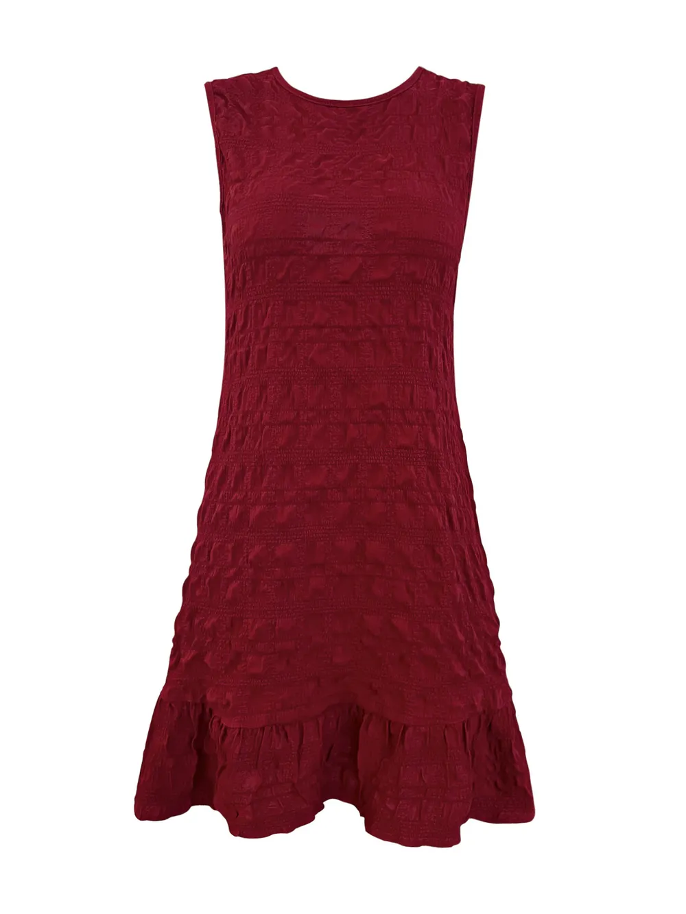 Ruffled Hem Sleeveless Mini Dress, image 4