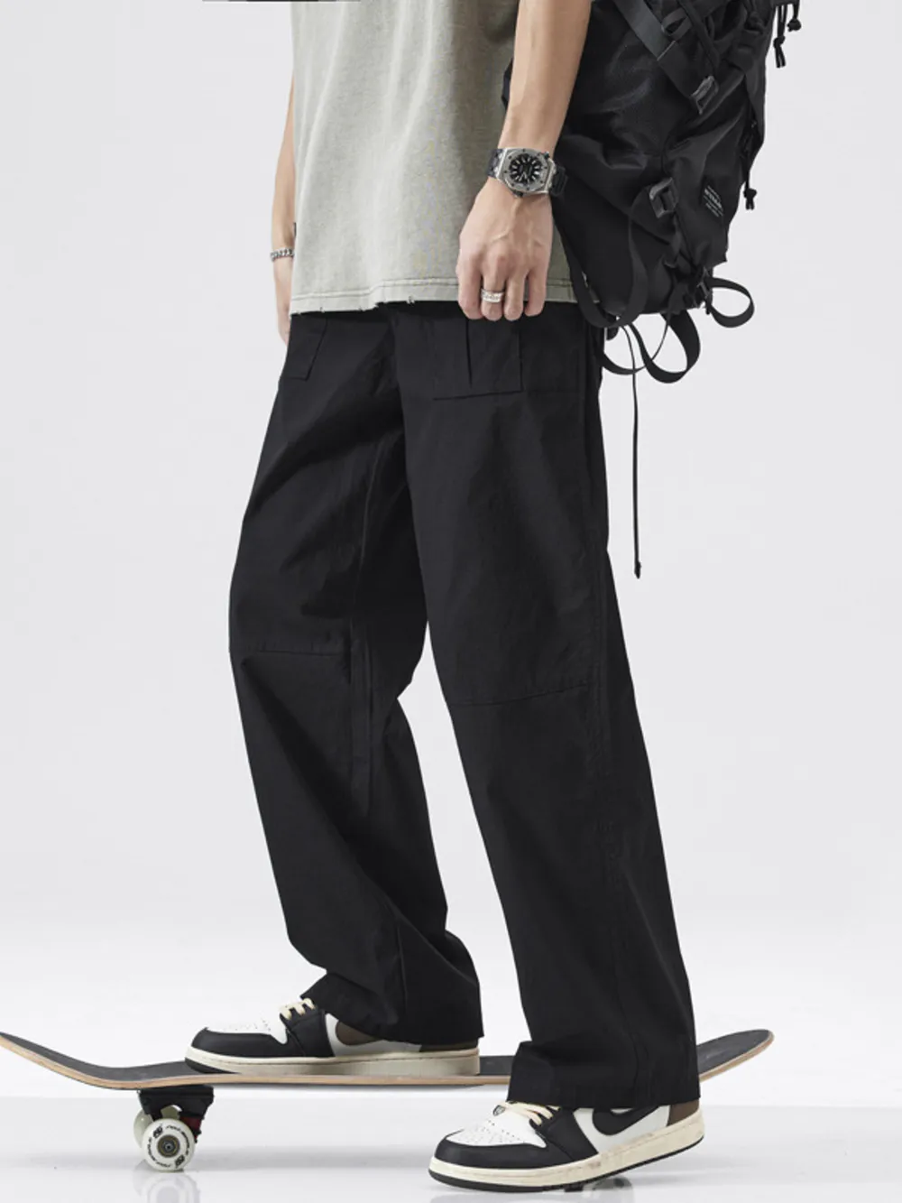 Men's Full Size Relaxed Fit Cargo Pants Plus Size, image 3