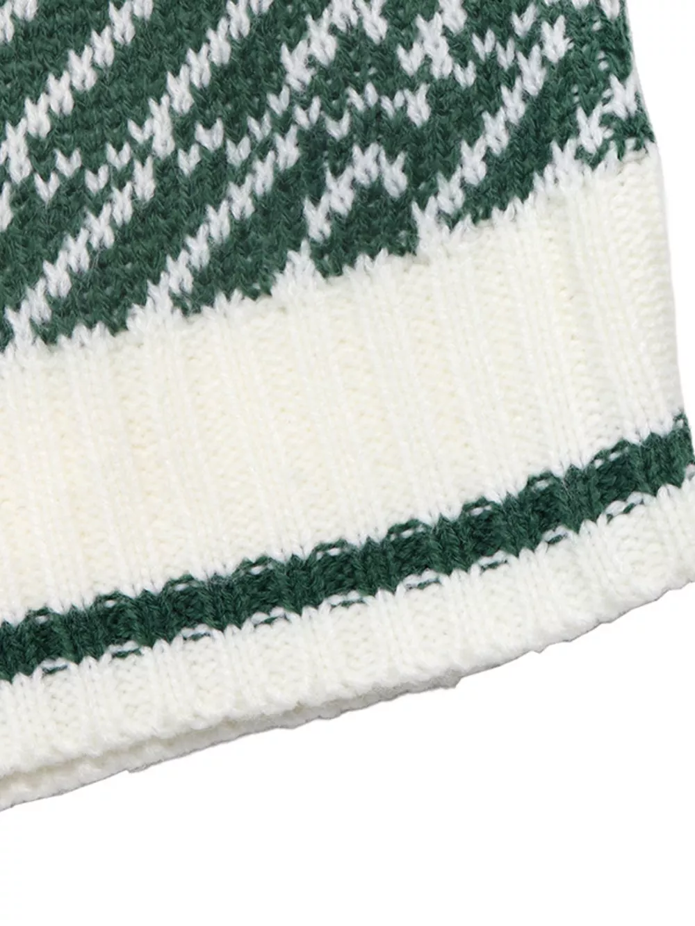 Geometric Patterned Collared Sweater, image 13