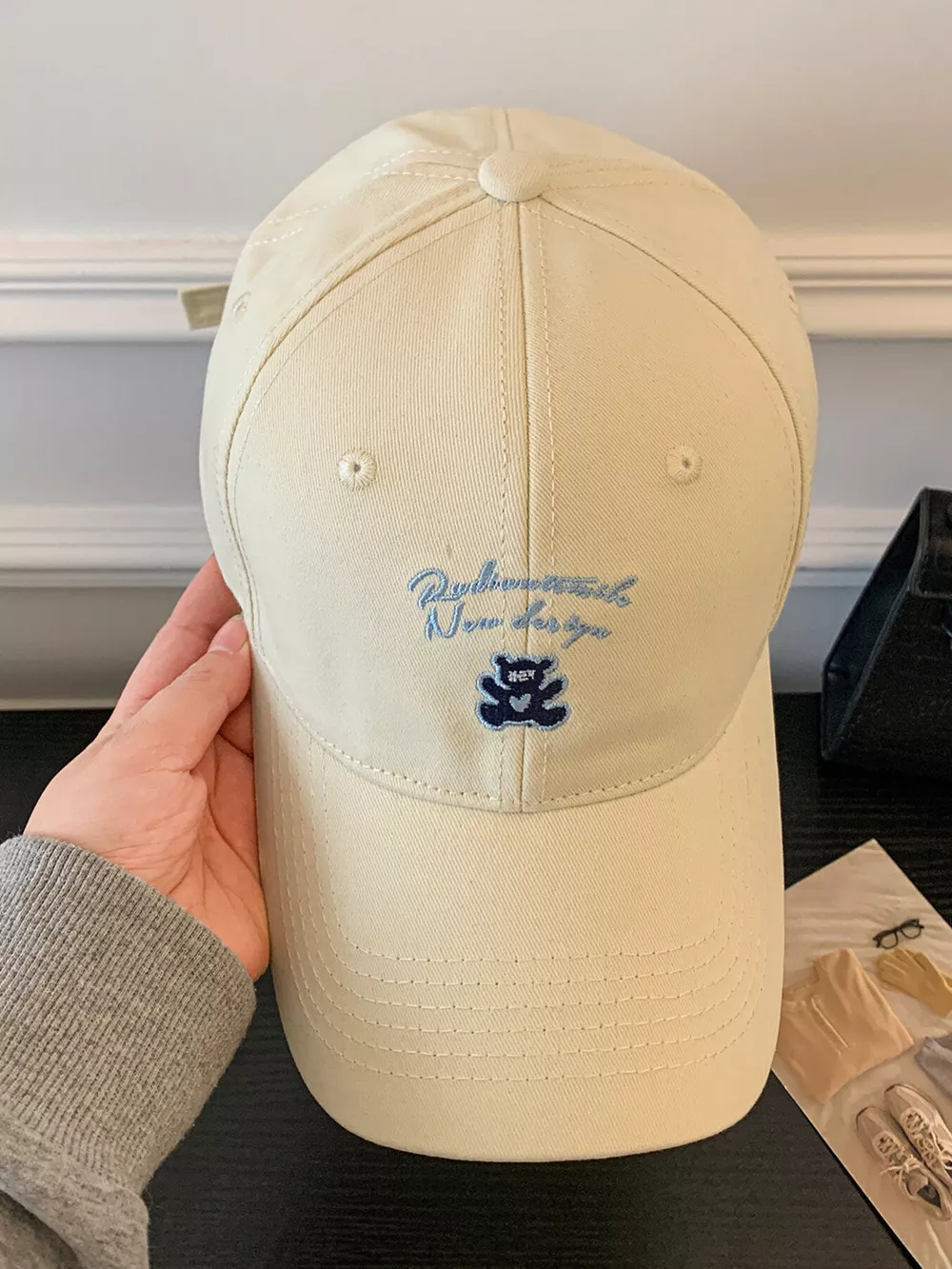 Washed Embroidered Baseball Cap, image 3