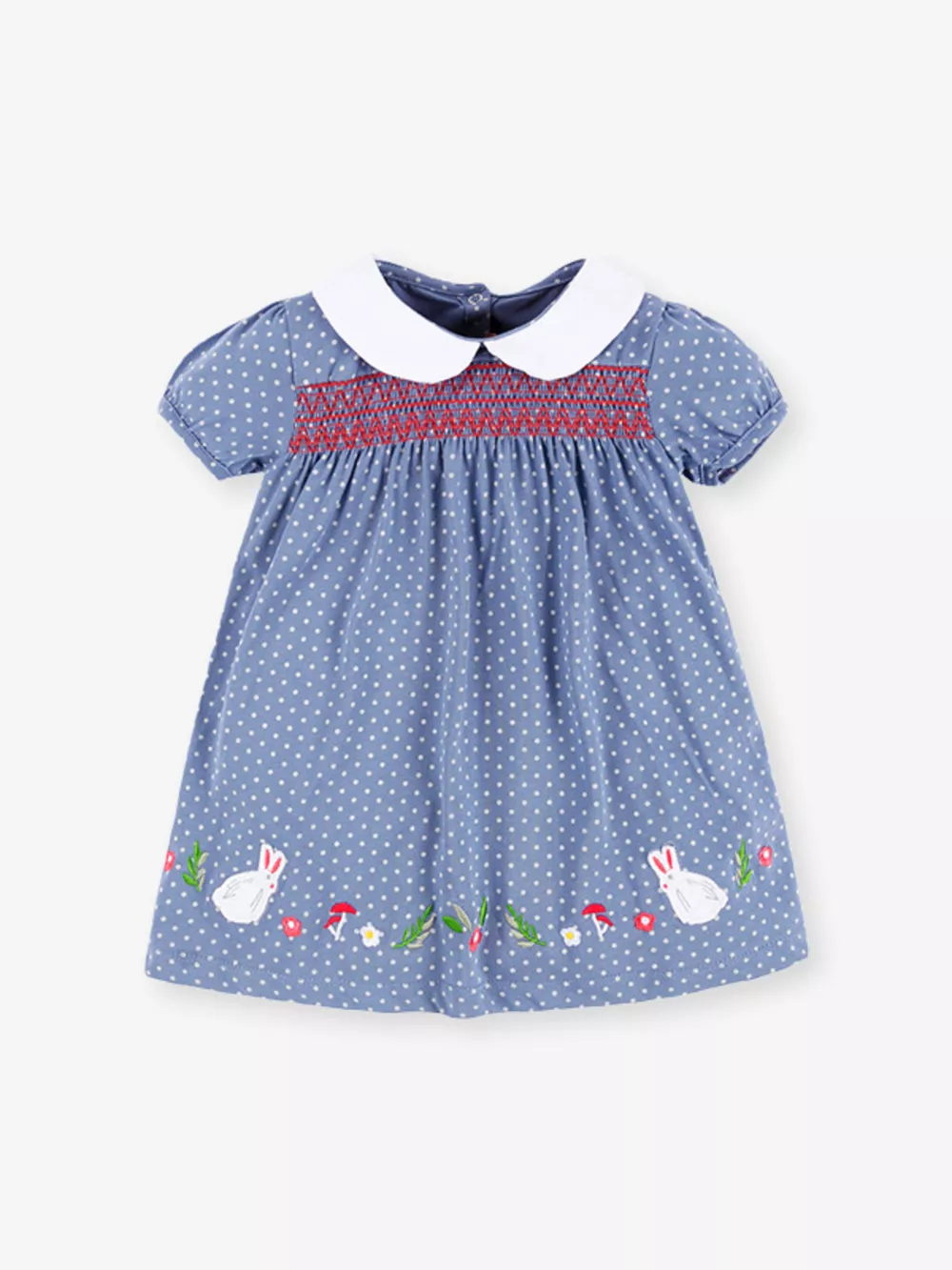 Children's Polka Dot Embroidered Dress, image 5