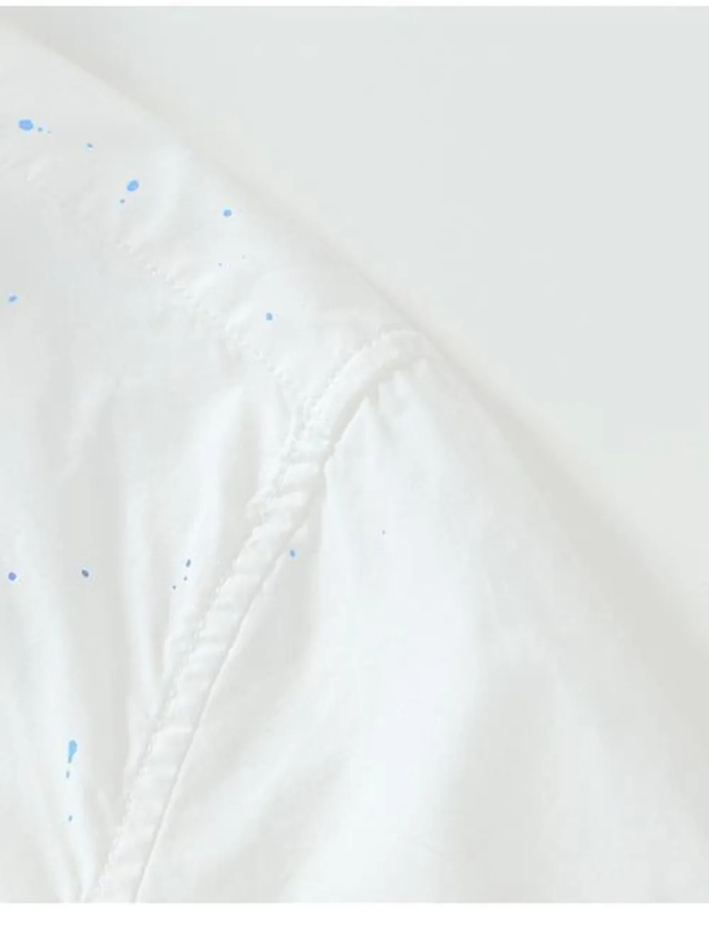 Men's Plus Size Casual Paint Splatter Short Sleeve Button-Up Shirt, image 9
