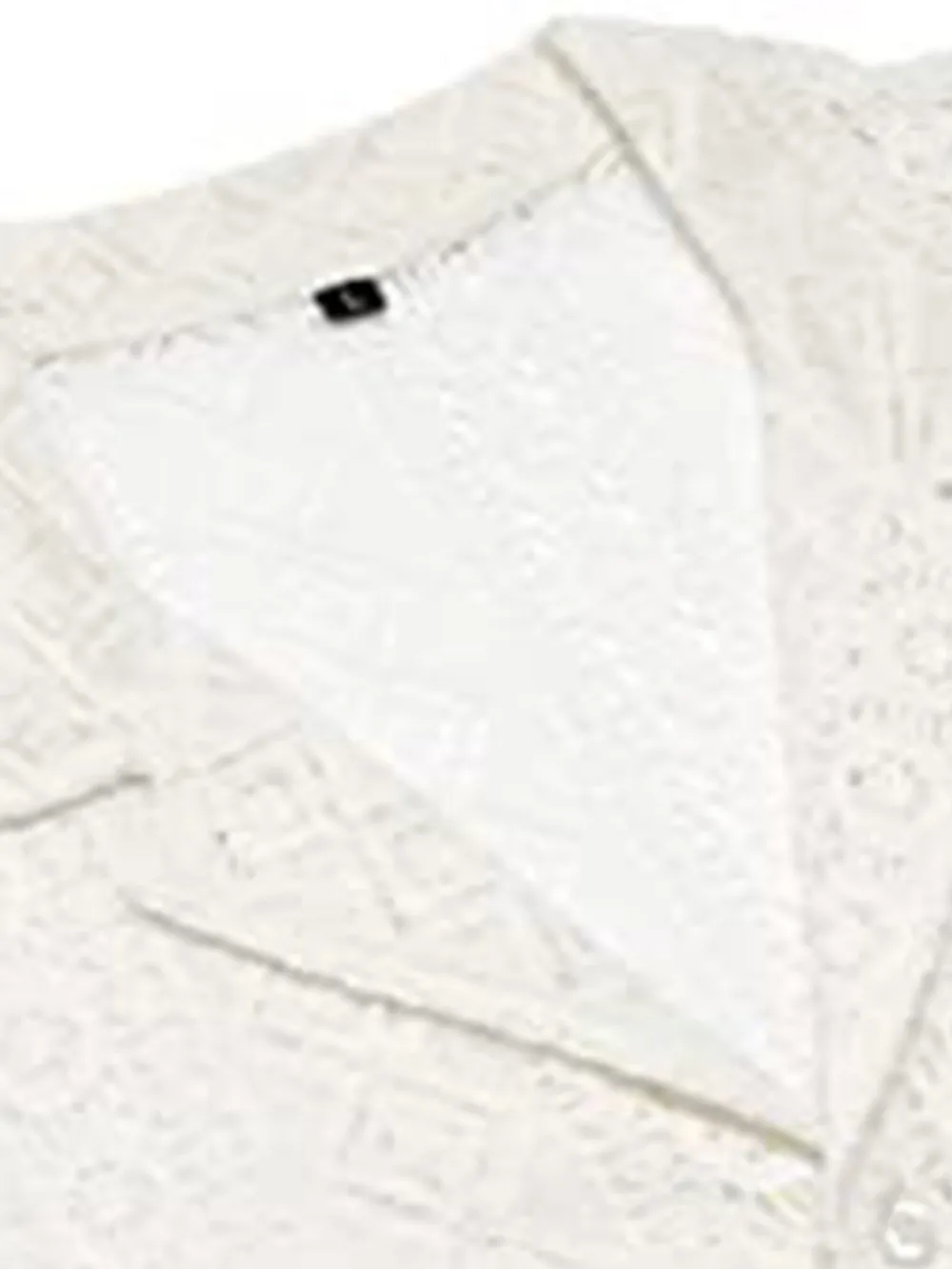Men's Full Size Lace Button Up Short Sleeve Shirt Plus Size, image 7