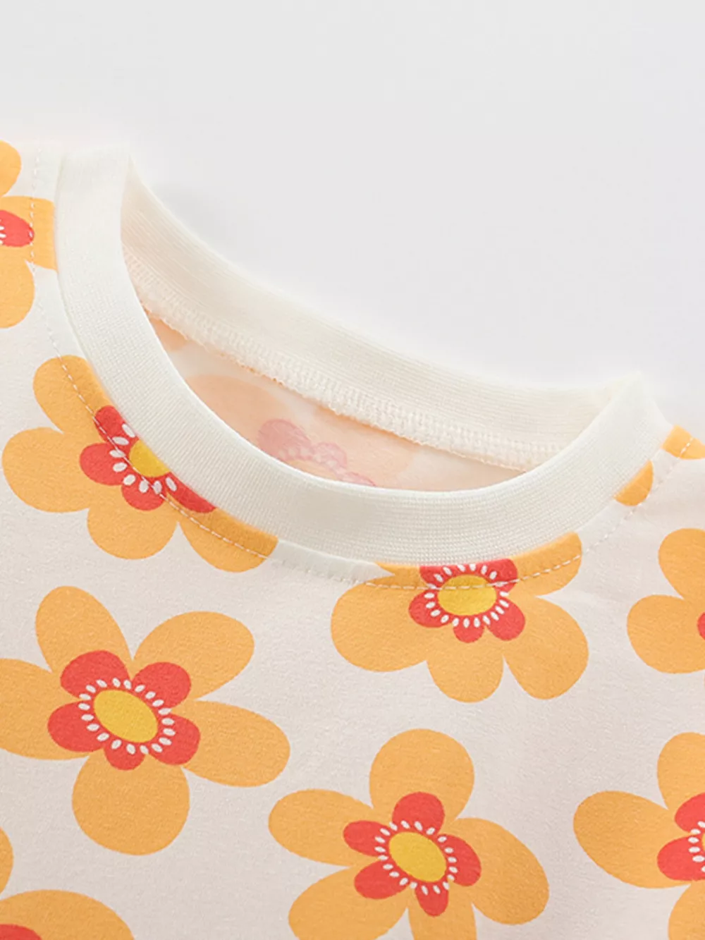 Children's Floral Print Ruffle Sleeve Casual Dress, image 4