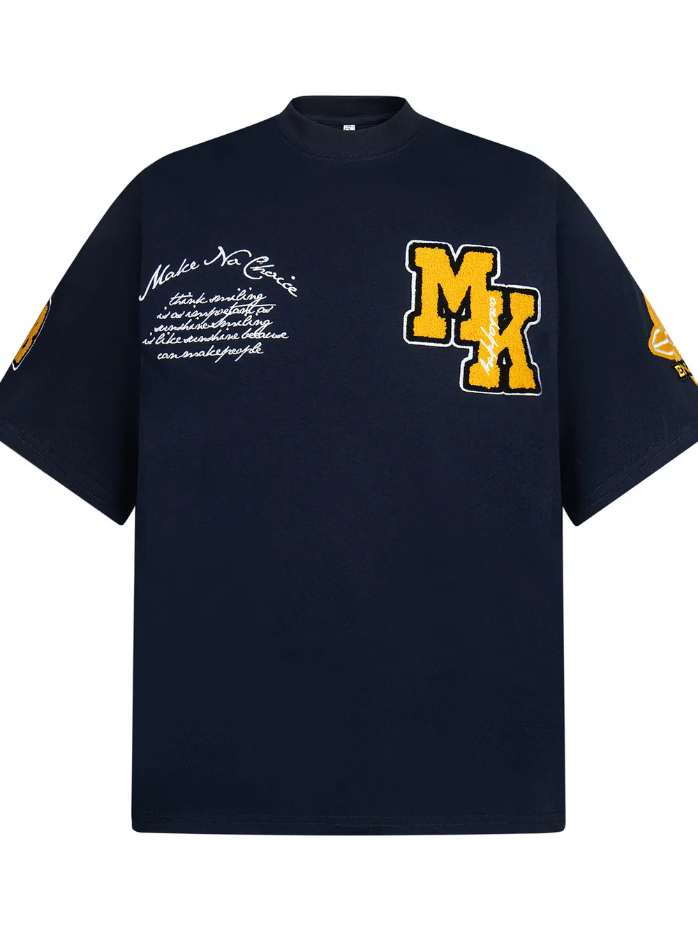 Men's Oversized Letter Short Sleeve T-Shirt, image 2