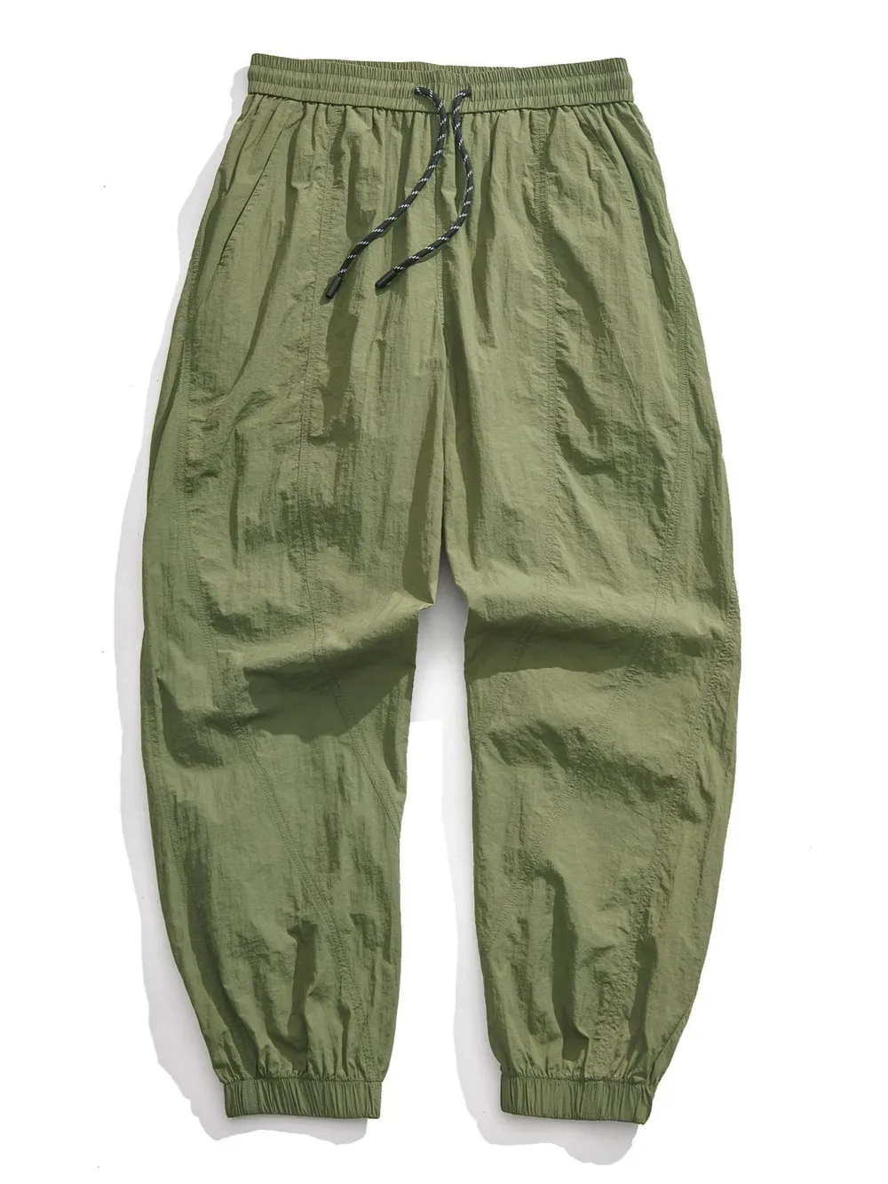 Men's Plus Size Drawstring Loose Fit Joggers, image 9