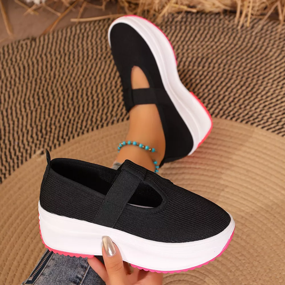 Round Toe Platform Slip-Ons, image 5