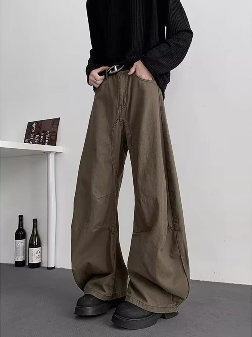 Men's Wide Leg Casual Pants, image 4