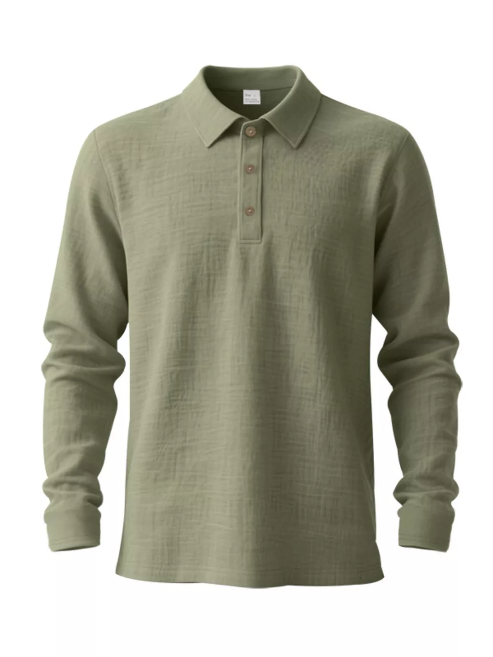 Men's Full Size Classic Long Sleeve Polo Plus Size, image 15