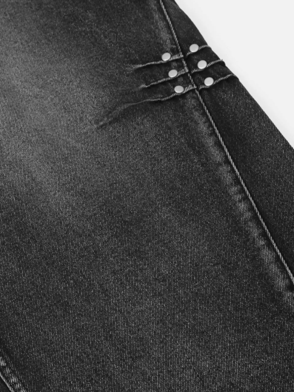 Men's High Waist Washed Straight Jeans, image 7