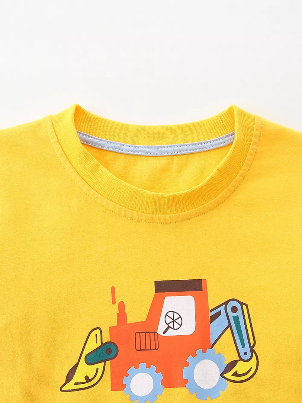 Children's Cartoon Excavator Long Sleeve T-Shirt, image 2