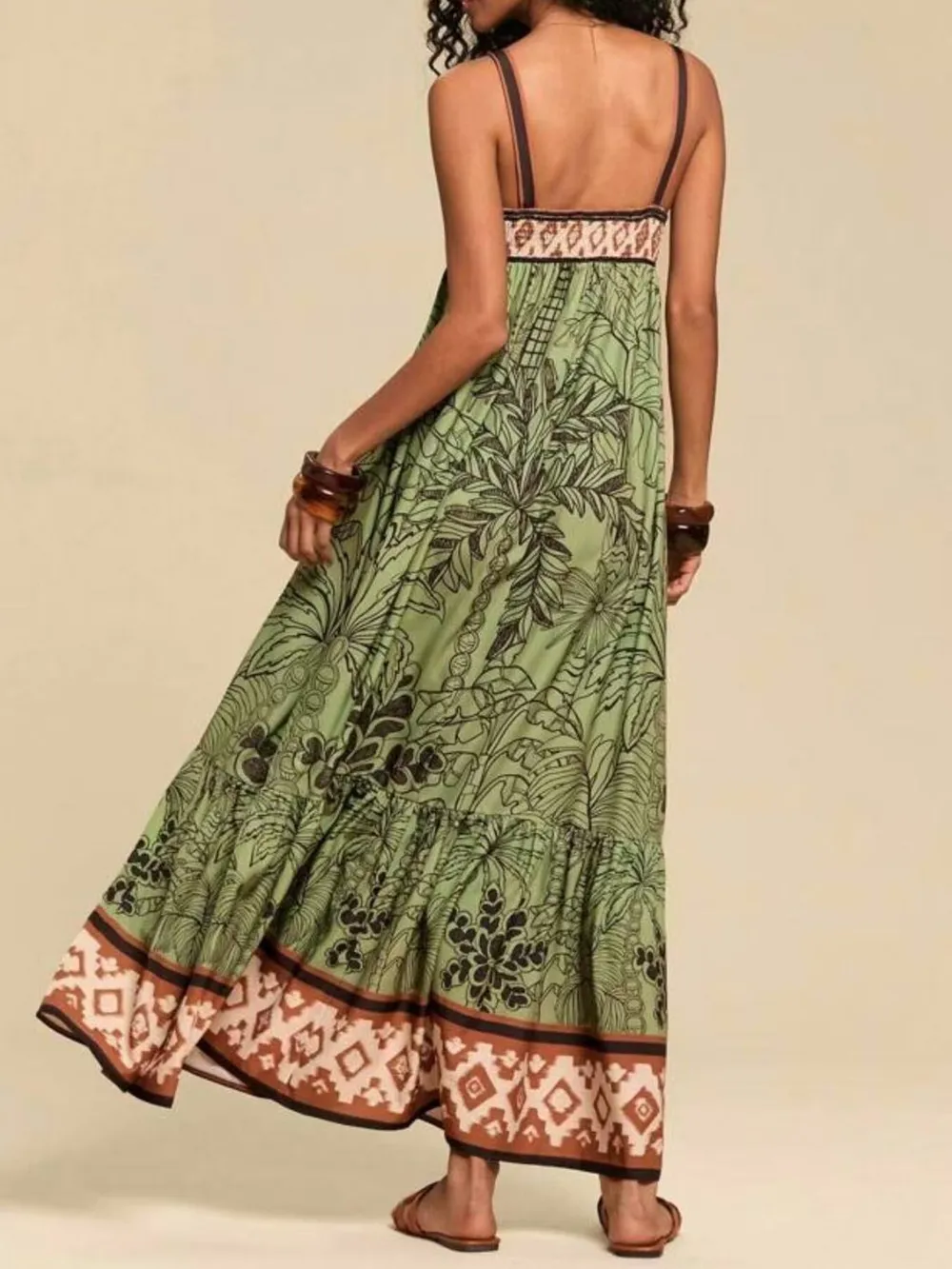Tropical Print Maxi Cami Dress, image 10