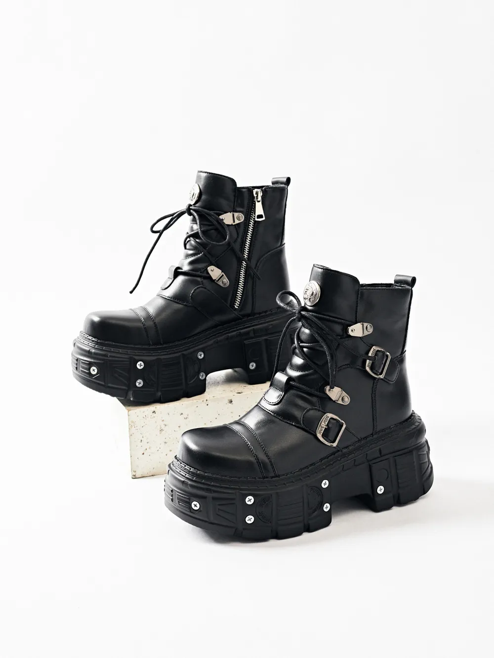 Lace Up Platform Boots
