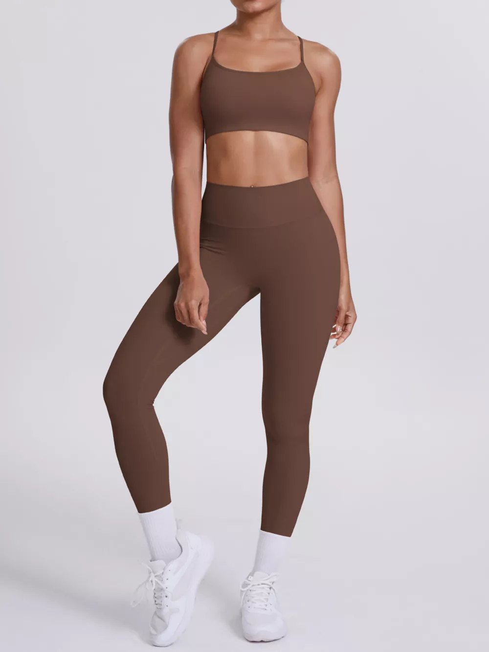 Criss-Cross Back Cami and Leggings Active Set, image 11