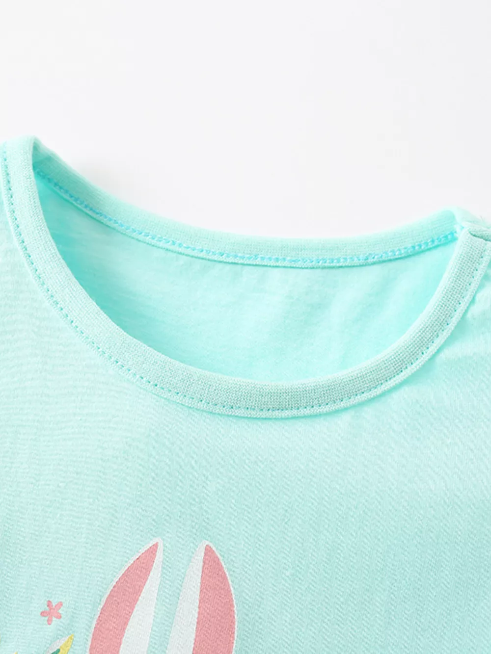 Children's Bunny Graphic Ruffle Hem T-Shirt, image 4