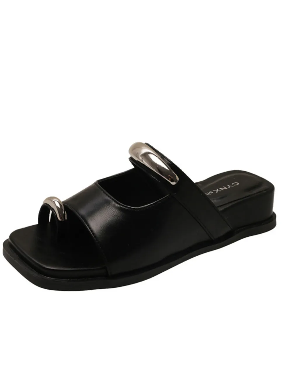 Toe Loop Cutout Platform Sandals, image 5