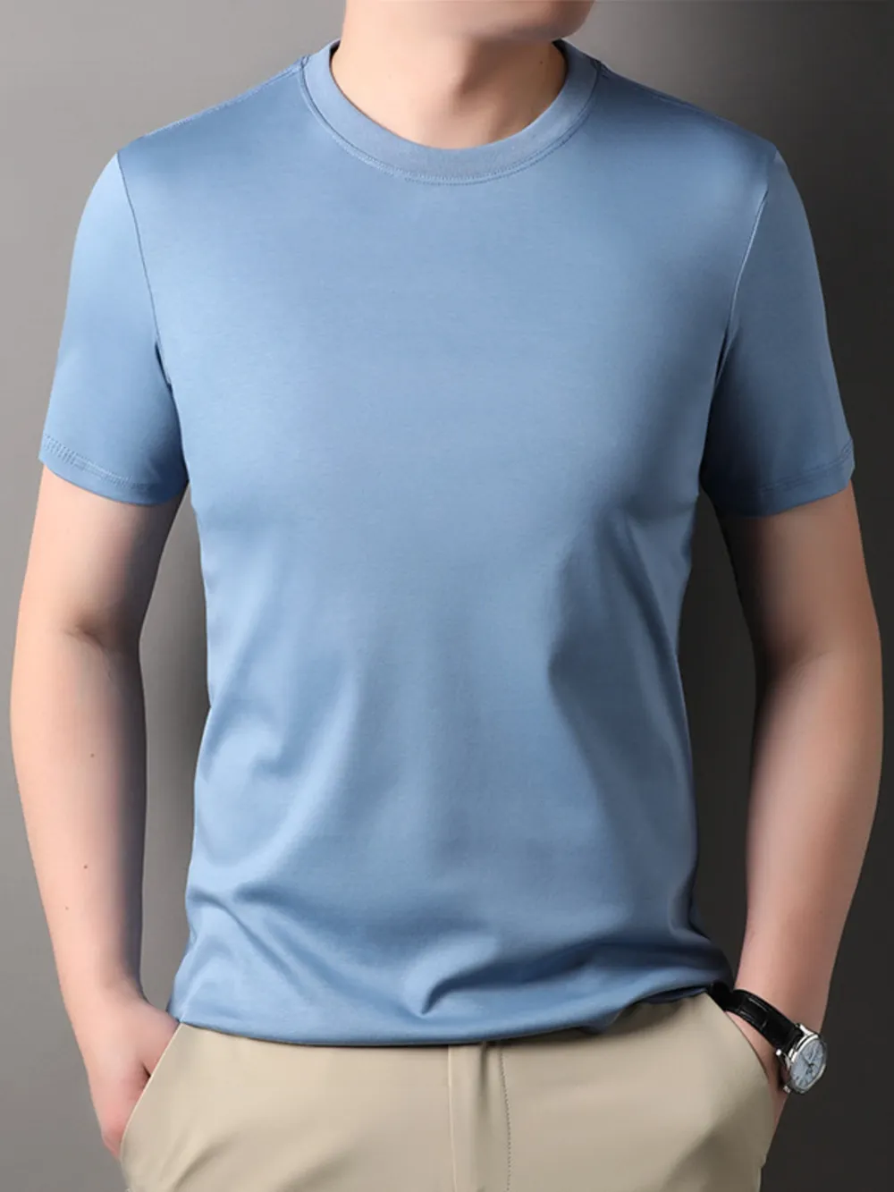 Men's Short Sleeve Crew Neck T-Shirt, image 2