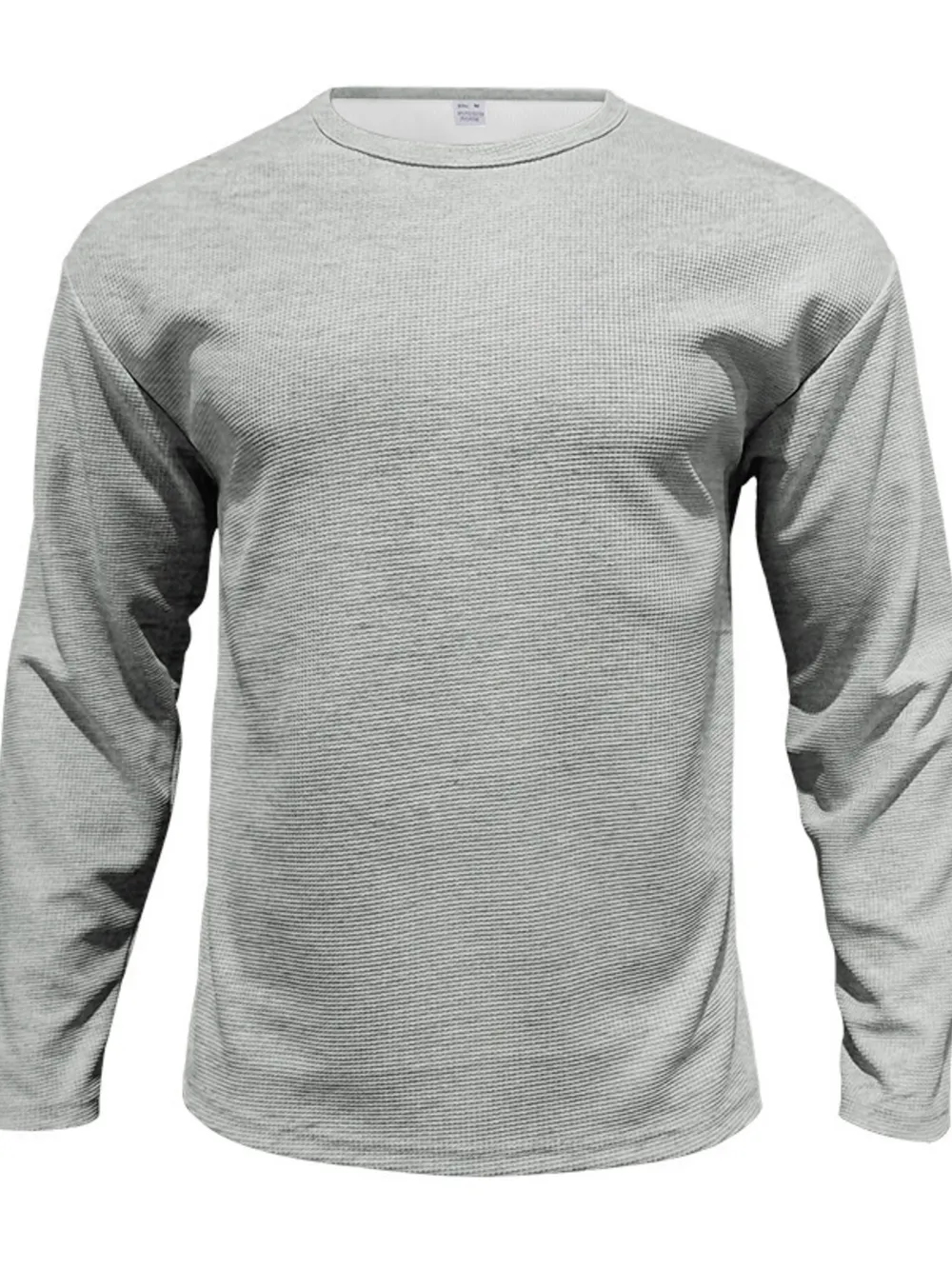 Men's Full Size Round Neck Long Sleeve Sweatshirt Plus Size, image 7