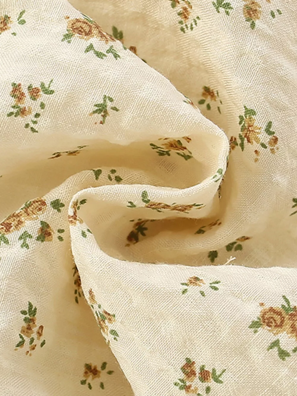 Children's Vintage Floral Print Puff Sleeve Dress, image 4