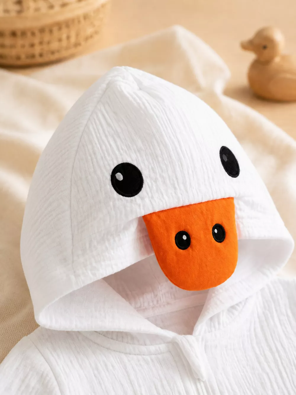Children's Duck Hooded Jumpsuit, image 8