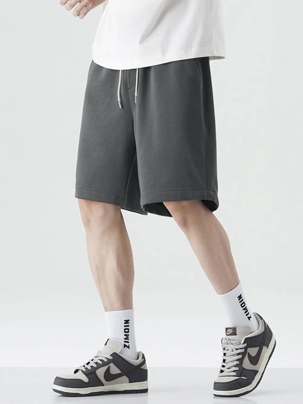 Men's Drawstring Wide Leg Shorts, image 3