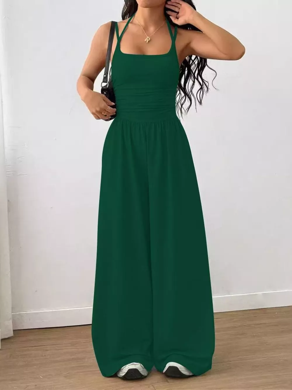 Spaghetti Strap Wide Leg Jumpsuit, image 20