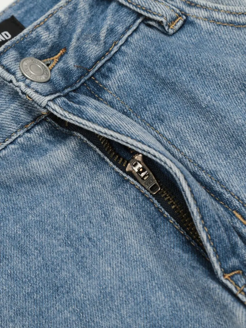 Men's Wide Leg Wash Jeans, image 4