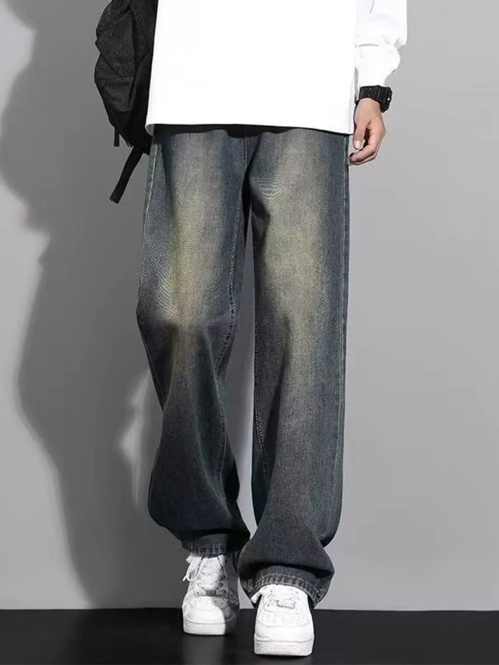 Men's Full Size Wide Leg Jeans Plus Size, image 3