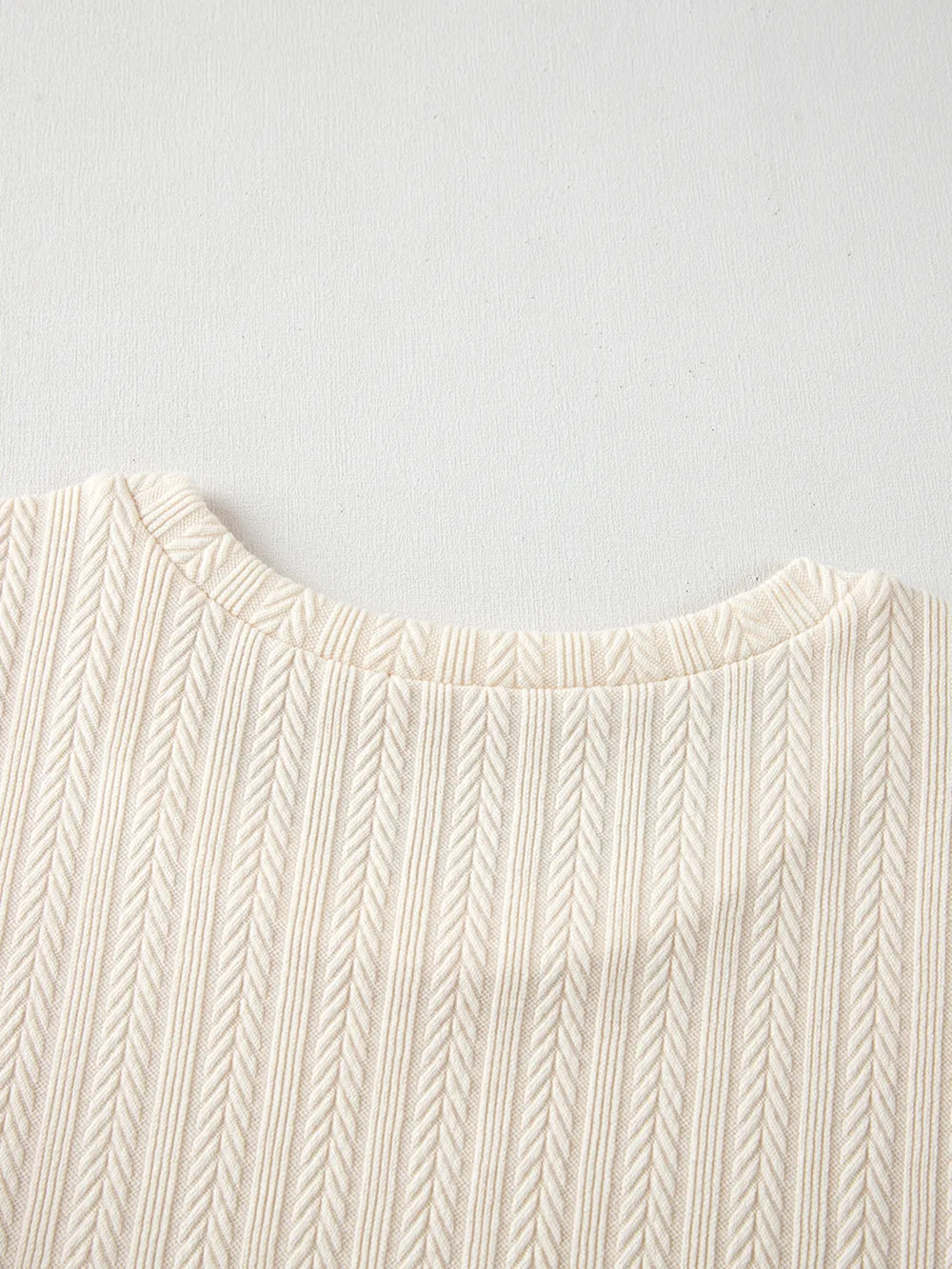 Polka Dot Mesh Puff Sleeve Textured Blouse, image 6