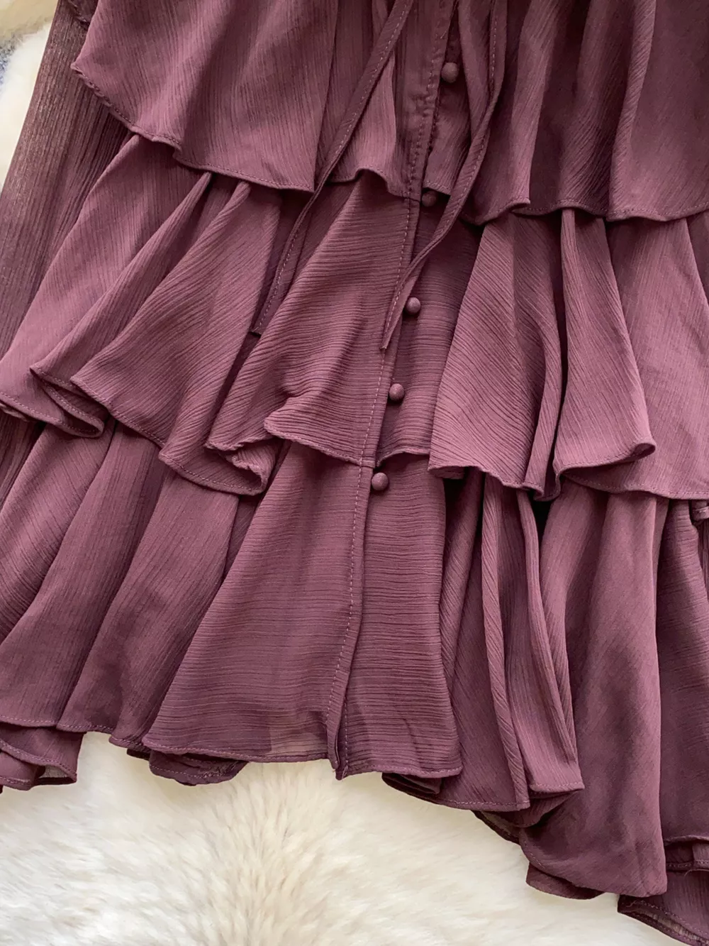 Ruffle Tiered Chiffon Blouse, image 16